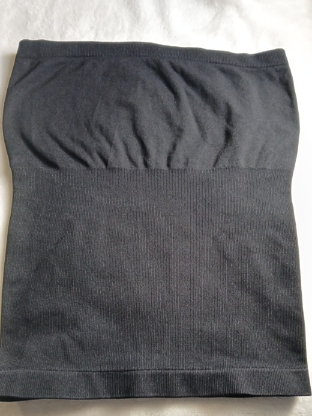 Black Seamless Strapless Tube Top